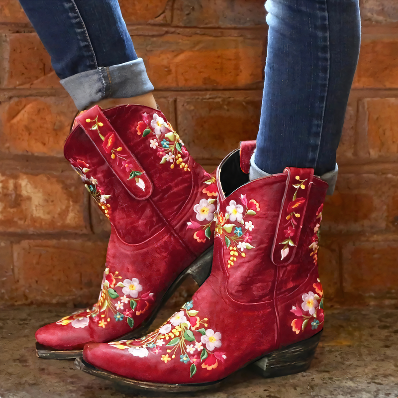 Wetterfeste Vintage Cowgirl-Stiefel - Sierra