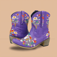 Wetterfeste Vintage Cowgirl-Stiefel - Sierra
