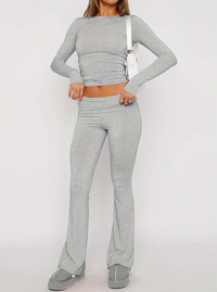 Comfortable 2-Piece Flare Set – Nova