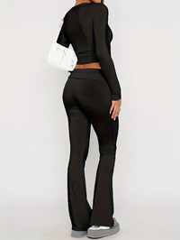 Comfortable 2-Piece Flare Set – Nova