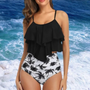 Tankini mit Rüschen und hoher Taille – Neriah