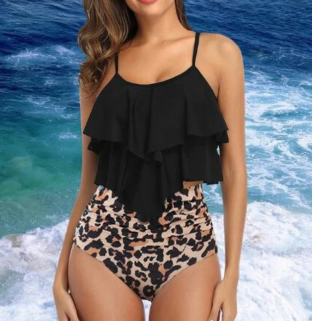 Tankini met Ruches en Hoge Taille – Neriah
