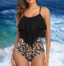 Tankini mit Rüschen und hoher Taille – Neriah