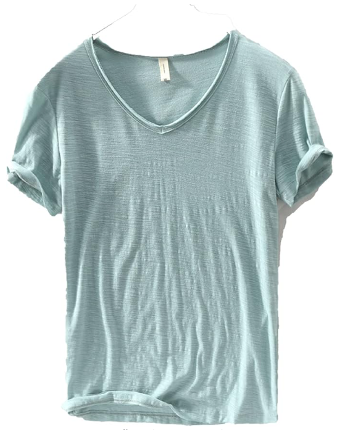 Heren V-hals Linnen Shirt - Luca