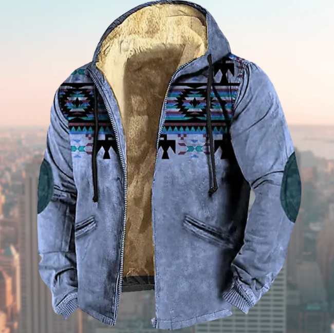 Stilvolle Jacke mit indigener Musterung - Liam