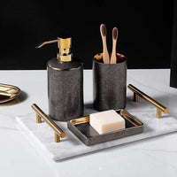 Schlankes Keramik Badezimmer Set - SereniBath