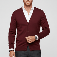 Schmal Geschnittene Strickjacke Mit Langen Ärmeln - Devin