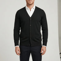 Schmal Geschnittene Strickjacke Mit Langen Ärmeln - Devin