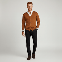 Schmal Geschnittene Strickjacke Mit Langen Ärmeln - Devin