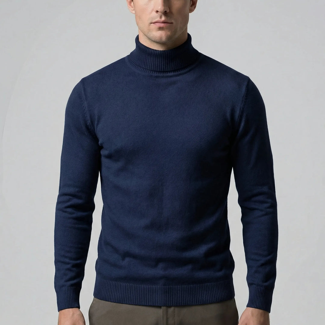 Schmal Geschnittener Rollkragenpullover Für Herren - Dario