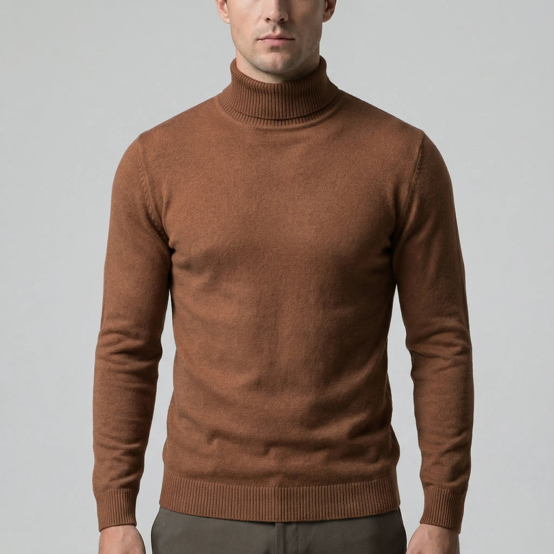 Schmal Geschnittener Rollkragenpullover Für Herren - Dario
