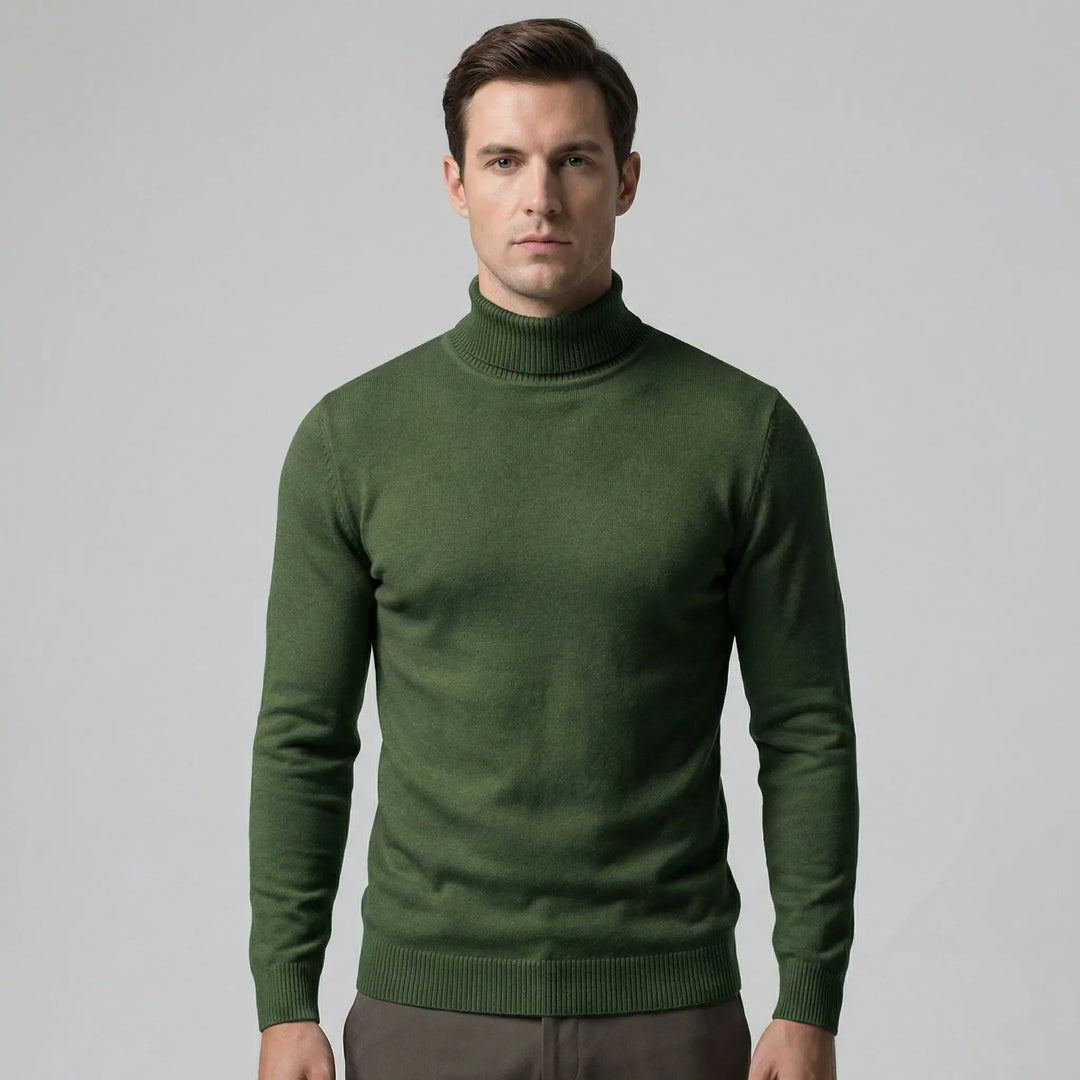 Schmal Geschnittener Rollkragenpullover Für Herren - Dario