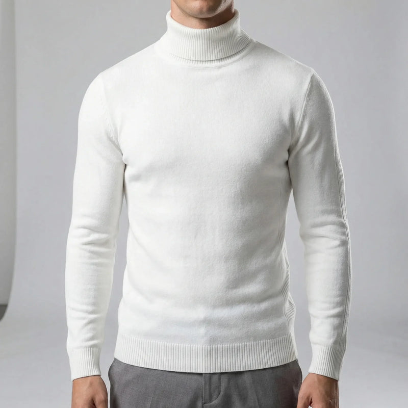 Schmal Geschnittener Rollkragenpullover Für Herren - Dario
