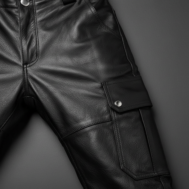 Schmale Motorradlederhose - Daryl