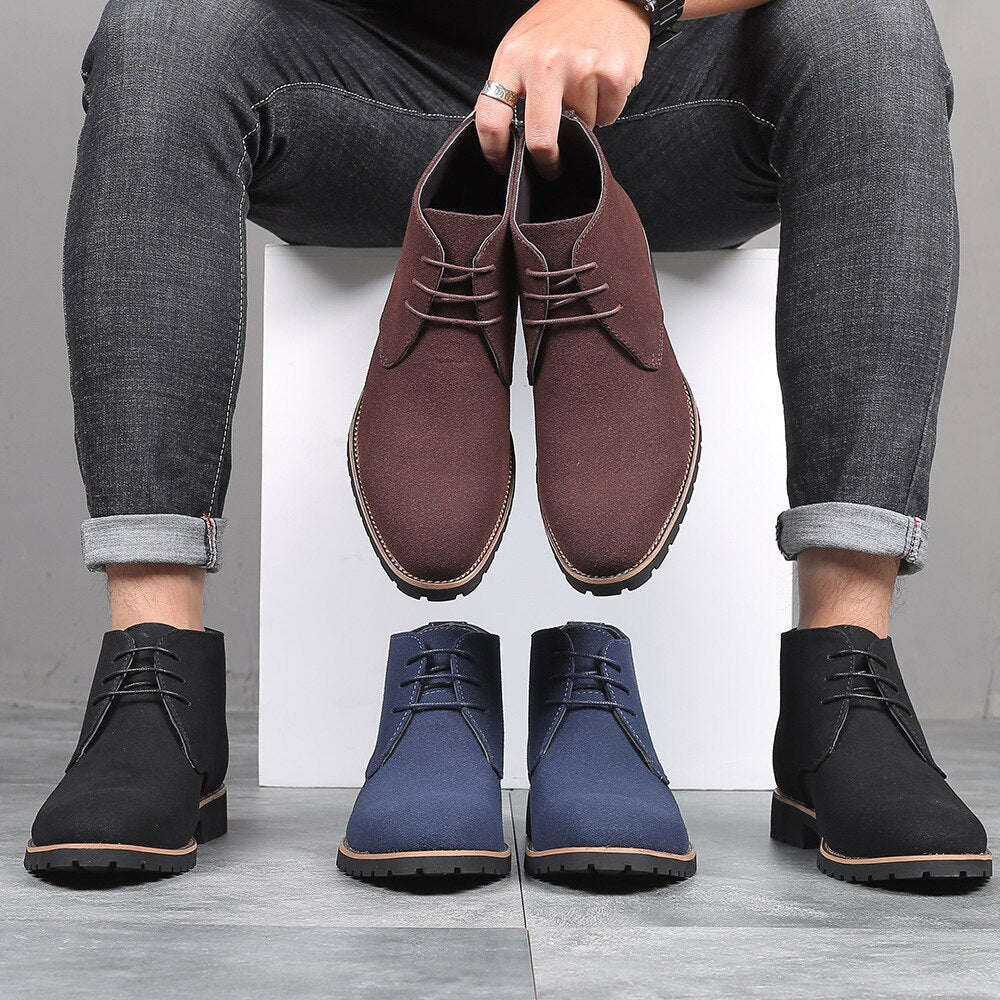 Leder Wildleder Stiefeletten für Herren - Hudson