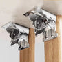 Folding Table Leg Brackets 90° Auto-Lock – Set of 2, Holds 225 kg 1