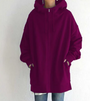 Oversized Damen Hoodie mit Reißverschluss und Kapuze – Meliora