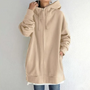 Oversized Damen Hoodie mit Reißverschluss und Kapuze – Meliora