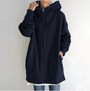 Oversized Damen Hoodie mit Reißverschluss und Kapuze – Meliora