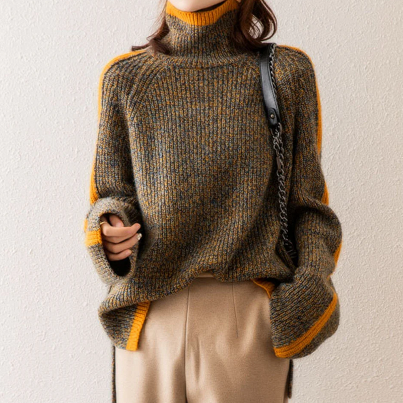 Bequemer und Warmer Damenrollkragenpullover - Tessa