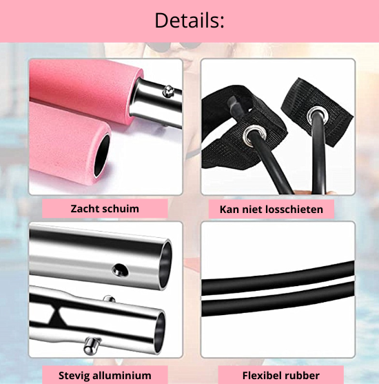 Fitness Resistance Bar | Perfect for your home workouts