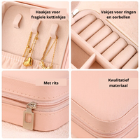 Tragbare Schmuckbox | Halte deinen Schmuck ordentlich mit diesem Organizer
