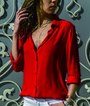 Trendige Damenbluse mit Knopfleiste – Lorena