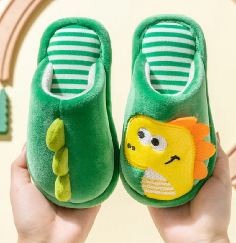 Children's Slippers with Dino Design – RoarySteps