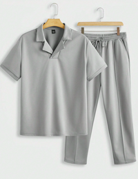 Modernes graues Herren-Sommeroutfit – Nico