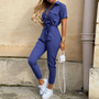 Trendiger Retro-Jumpsuit mit Knopfleiste - Velia