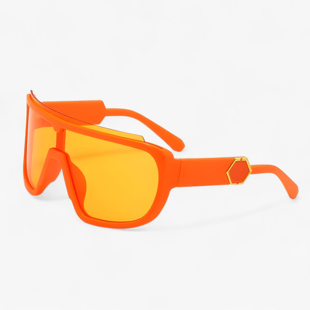 Oversized Monoblock Wraparound Sunglasses – Auron