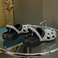 Kristallverzierte Sommer-Damensandalen aus EVA – Alviera