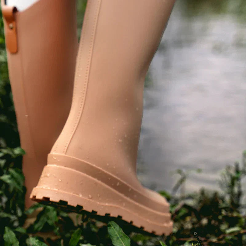 Hohe Damen Regenstiefel wasserdicht mit Komfortsohle – Maris