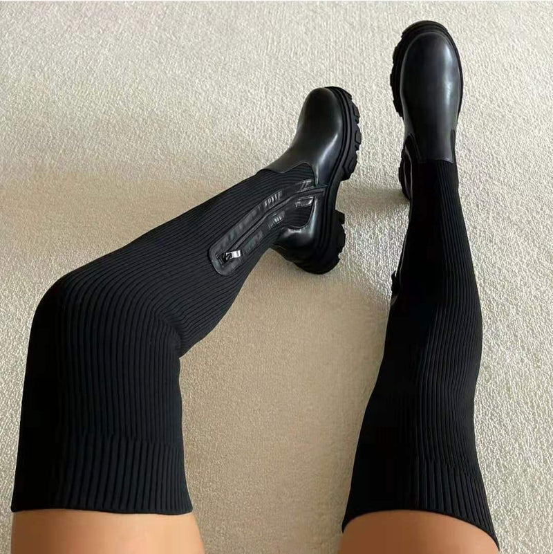 Overknee-Sockenstiefel - Luna