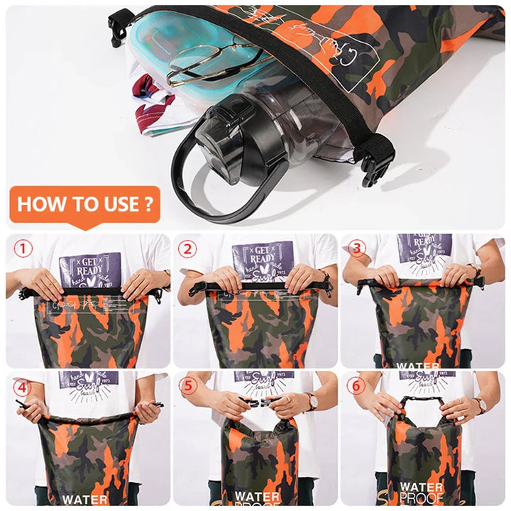 Wasserdichter Rucksack mit Nass-/Trockentrennung - AquaVault