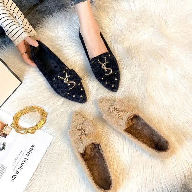 Holly Winter Slip-Ons | Stylish & Warm