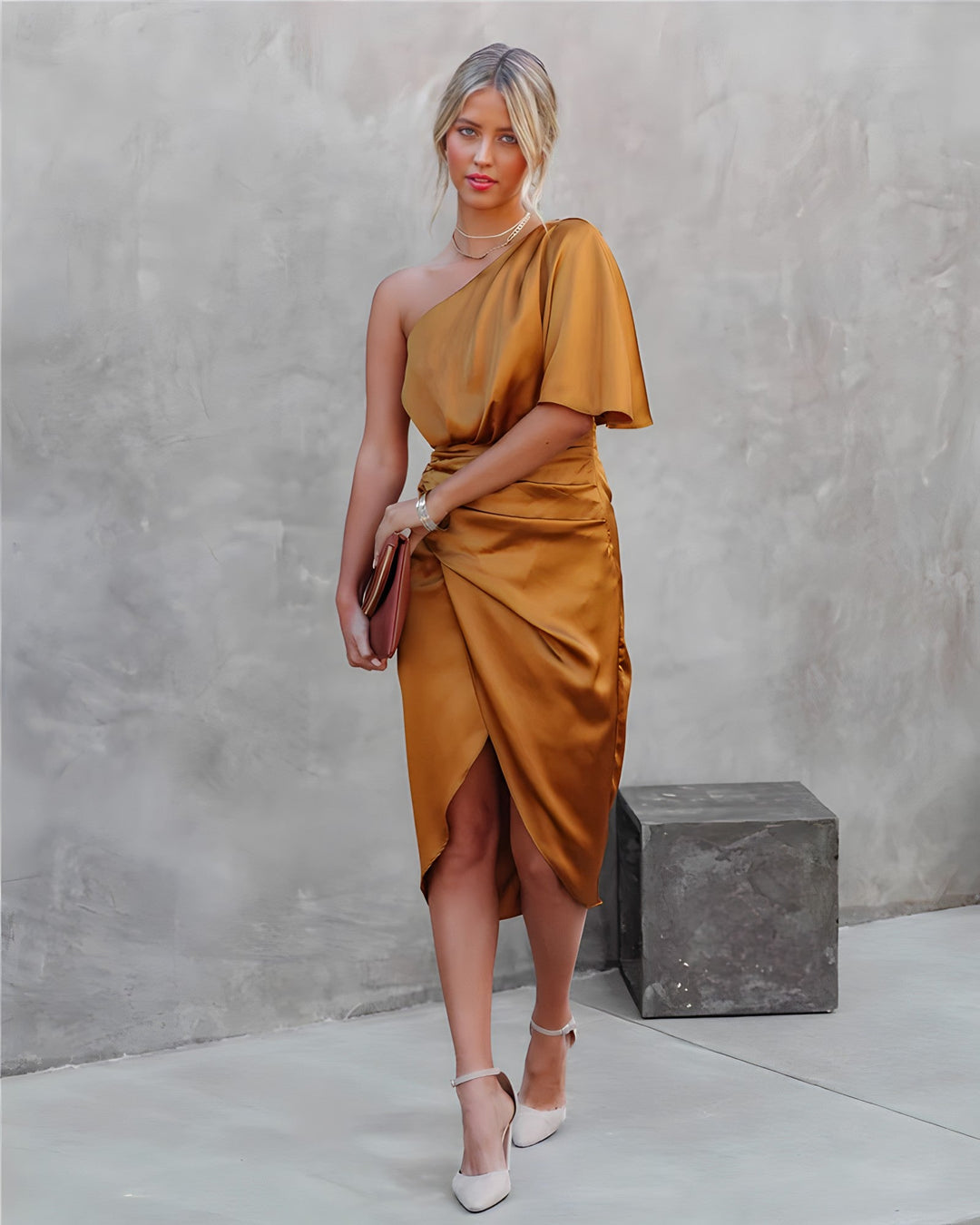 Silk Evening Dress - Amara