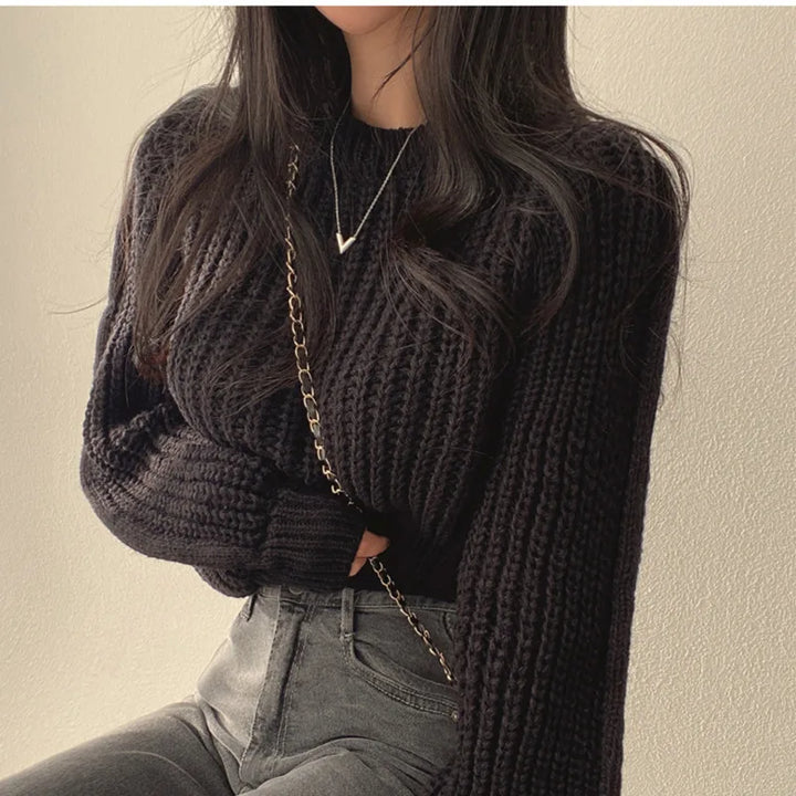 Lora Cropped Sweater | Loose & Stylish