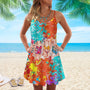 Mini-Sommerkleid mit verspieltem Muster - Celestine