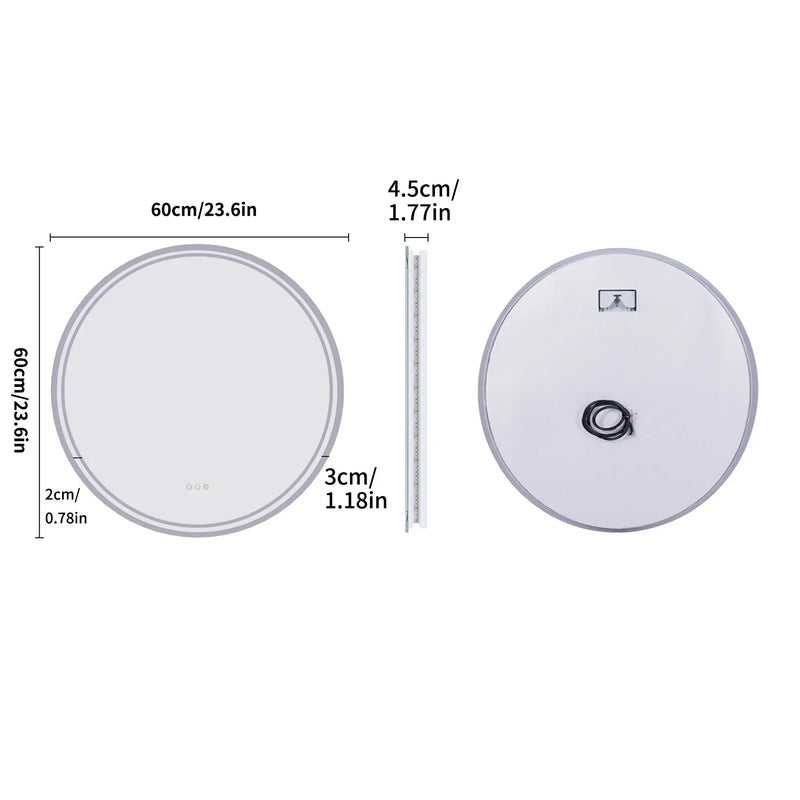 Beleuchteter runder Badezimmerspiegel - LumiMirror