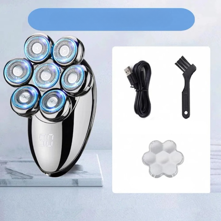 7D Floating Electric Razor with 5-in-1 Grooming Kit &amp; Waterproof Design – FlexEdge 