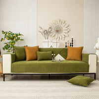 Chenille Sofaschoner mit Fischgrätstruktur – VeluraShield