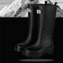 Damen Chelsea Regenstiefel wasserdicht mit Blockabsatz & Profillaufsohle – Saphira