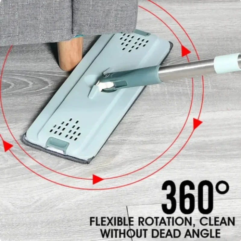 Freihändige Flache Wischmopp mit Eimer - FlexiMop