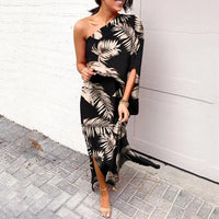 Dress with Diagonal Shoulder Line - Mila