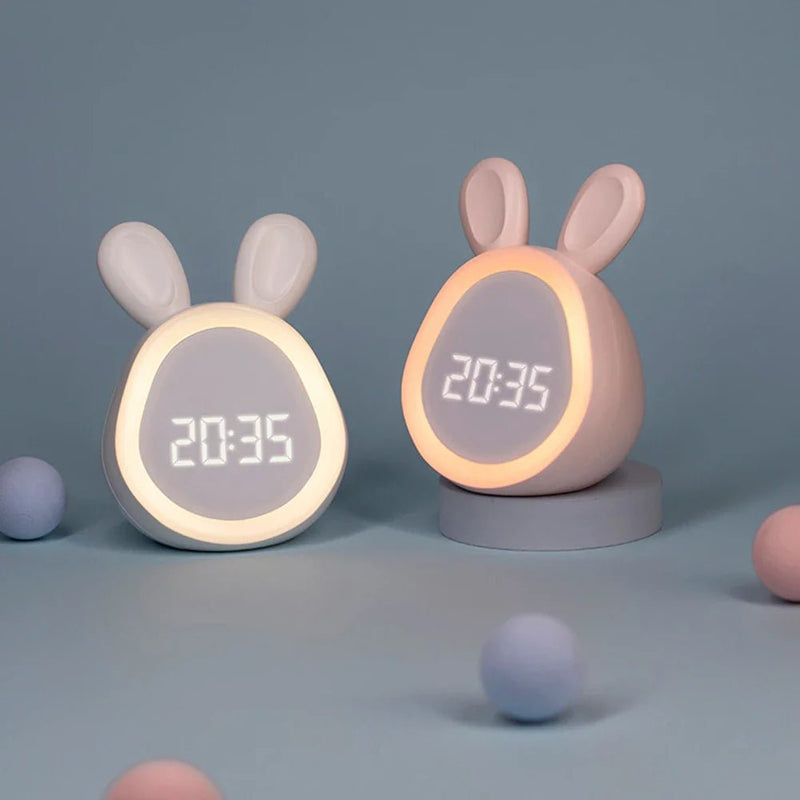 Kinderwecker in Hasenform mit LED-Nachtlicht - BunniGlow