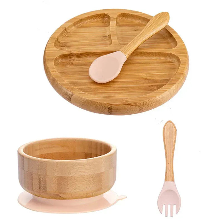 Kindergeschirr-Set mit Saugnapf - EcoFeast