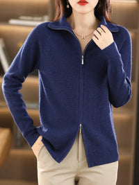 Dames Vest met Dubbele Rits – Celeste