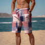 Atmungsaktive Herren-Badeshorts aus Baumwolle mit 3D-Print - Jamal