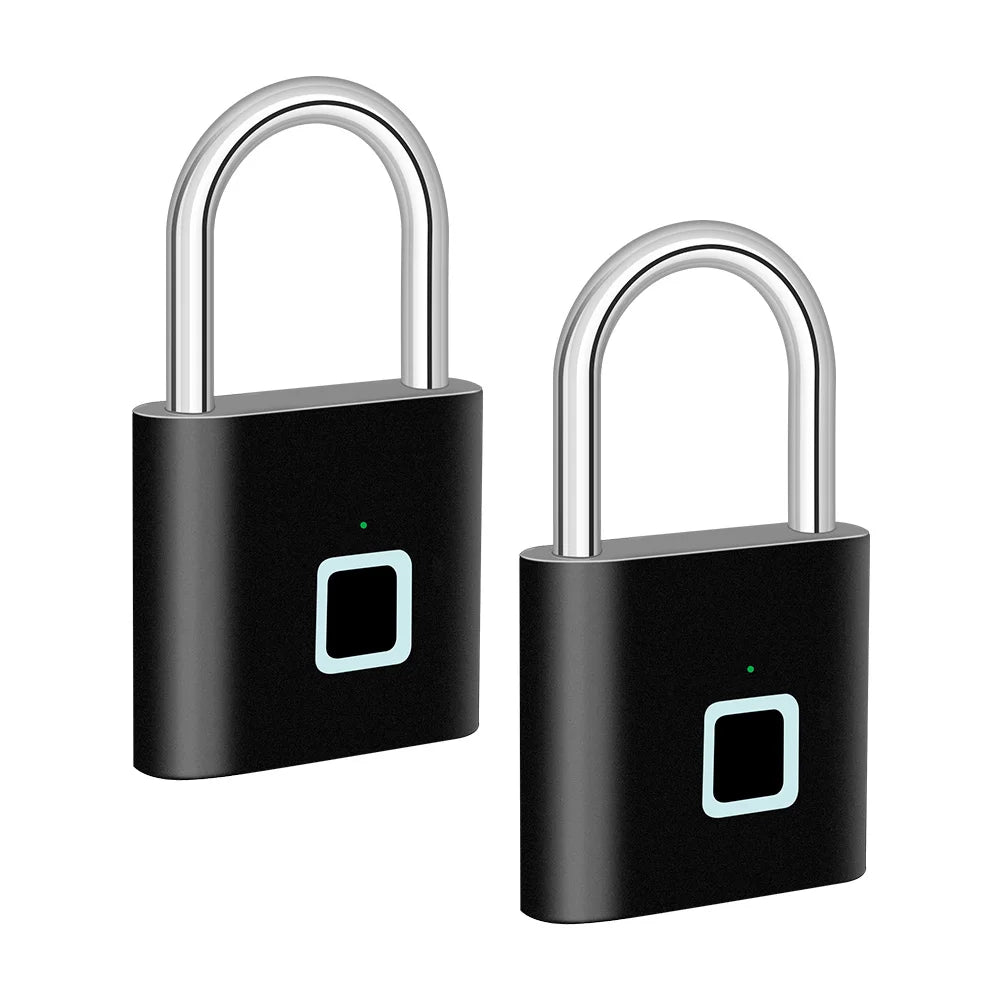 Intelligentes Fingerabdruck-Vorhängeschloss mit USB-Aufladung & wasserdichtem Design – Titan